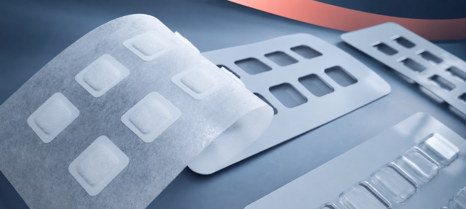 Dermagy patch test panel being peeled from its protective backing